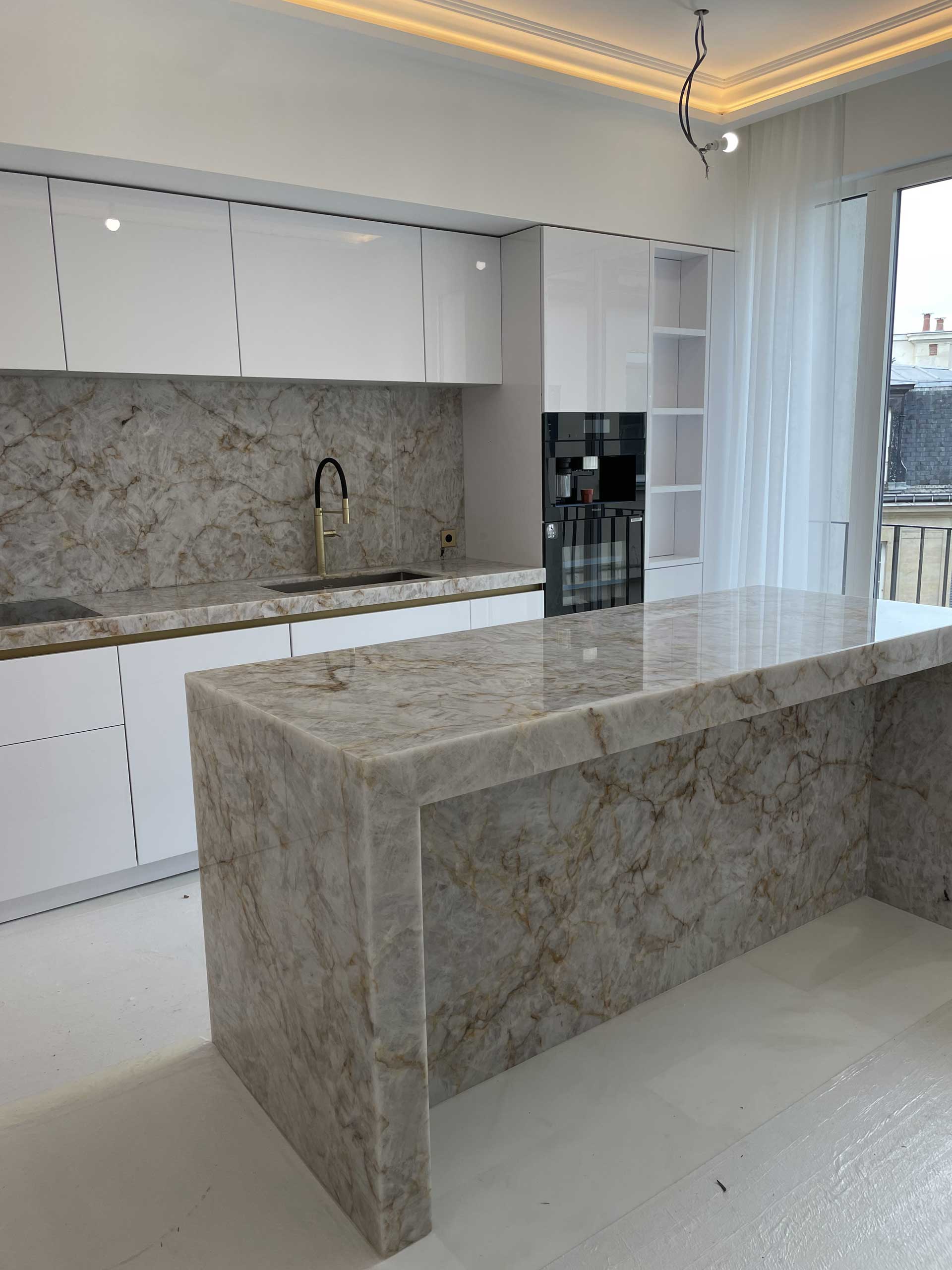 Exemple 2 dun devis pour une cuisine leicht  avec ilot centrale avec kitchenlab